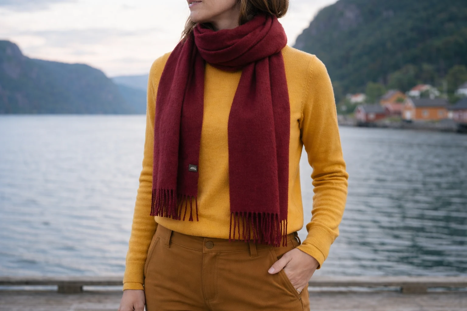 Fjords in Norway outfit strategy — stand out in #D4AF37