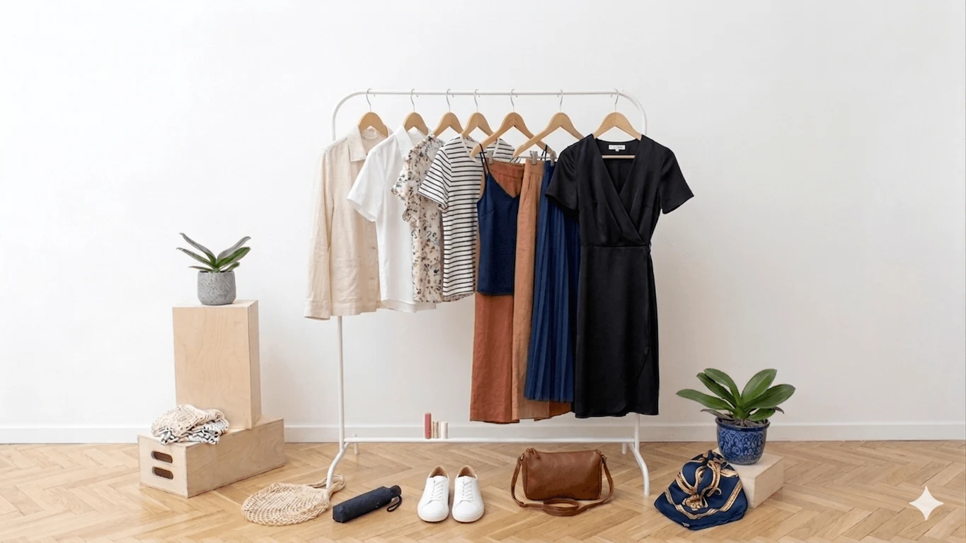 Paris in July - Carry-on capsule wardrobe packed for a summer Paris trip