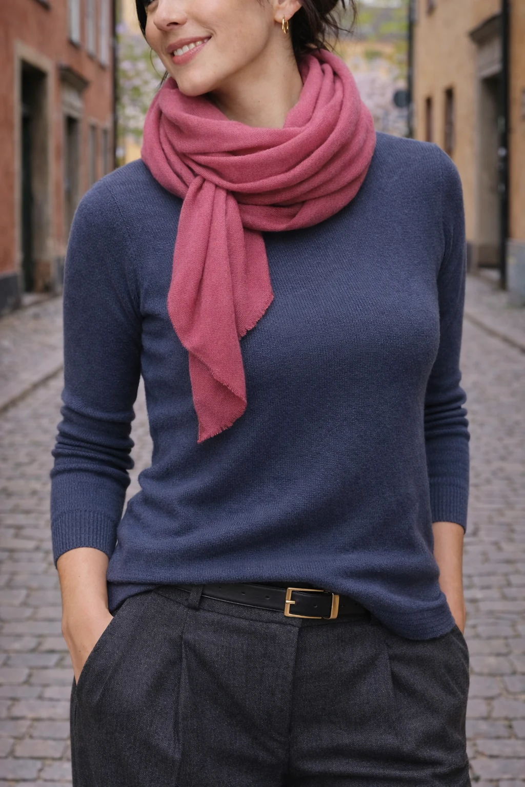 Stockholm in April - Stockholm outfit strategy — blend in in #4A5D66