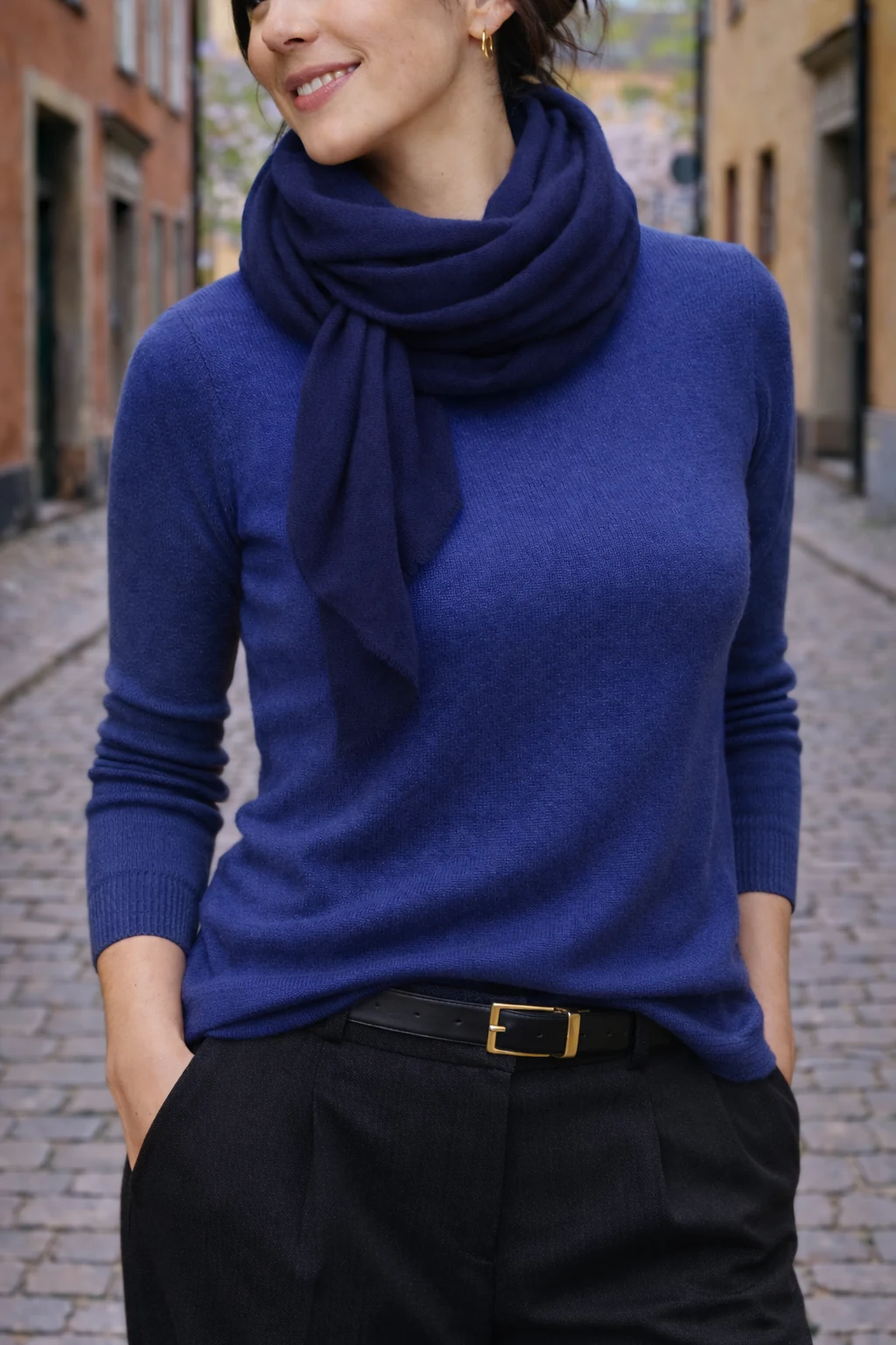 Stockholm outfit strategy — stand out in #2E5090